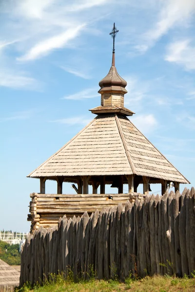 Holzkirche auf der Insel hortitsa — Stockfoto