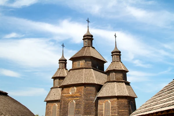 Woode церква на острові Хортиця — стокове фото