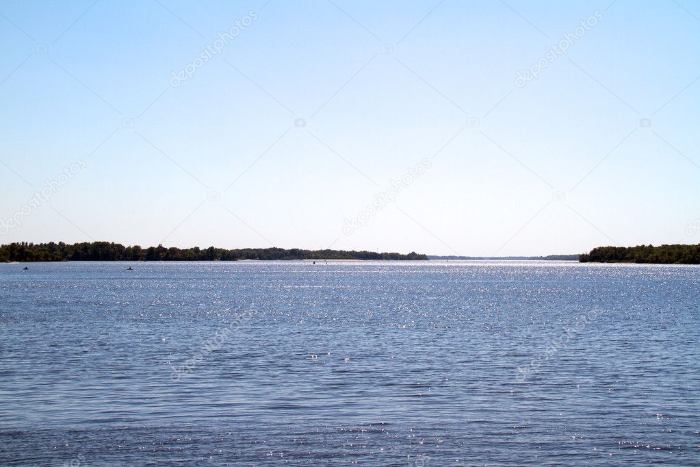 Dnipro river coast