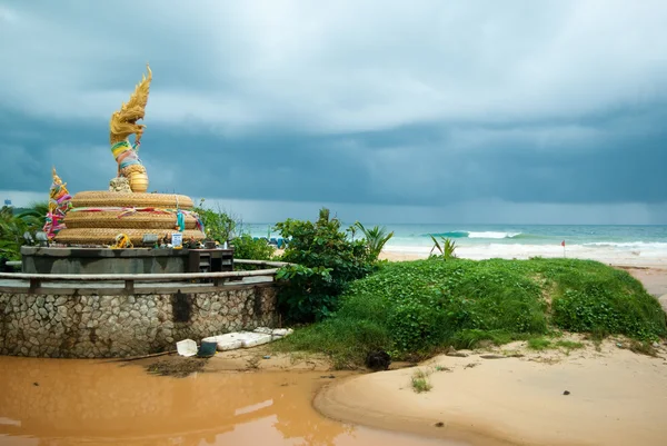 stock image Stormy beach in Phuket, Thailand
