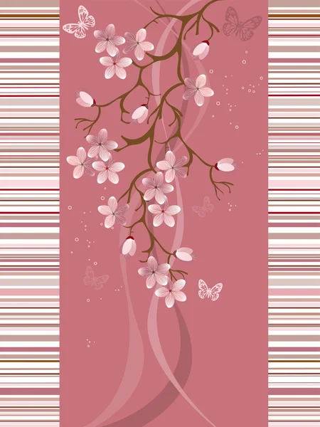 Sakura blossom, vektor illustration — Stock vektor