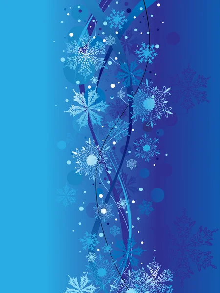Natale sulla neve, illustrazione vettoriale — Vettoriale Stock