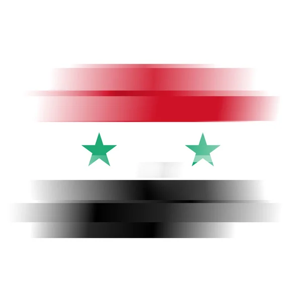 Vlag van Syrië op abstracte witte achtergrond — Stockfoto