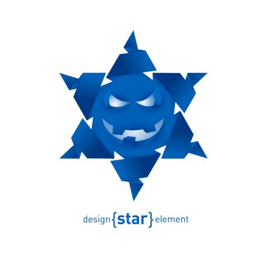 mutlu yüz kağıttan origami kar tanesi