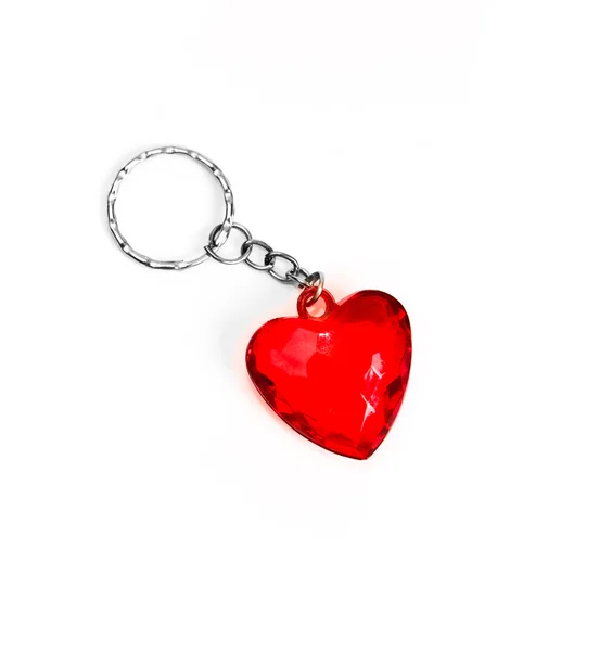 Trinket for the keys as a heart — Stock Photo, Image