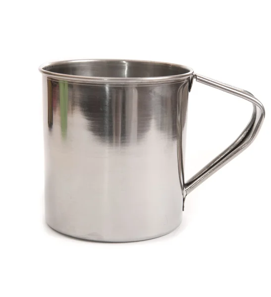 Metallic tea cup — Stock Photo, Image