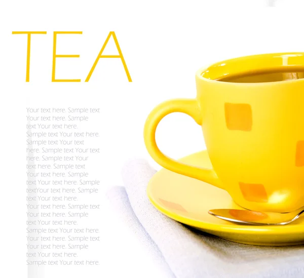 Copa de té con limón —  Fotos de Stock