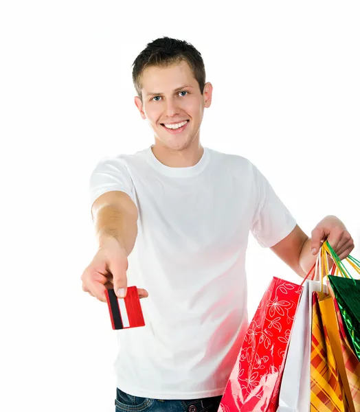 행복 한 쇼핑 사람 — 스톡 사진