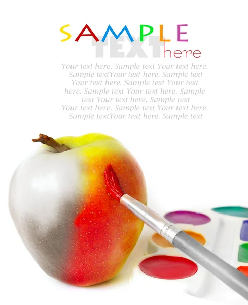 Μήλο και χρώματα — Φωτογραφία Αρχείου
