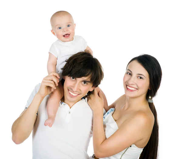 Young family with a child — Stock Photo, Image
