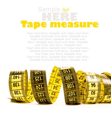 Yellow tape measure clipart