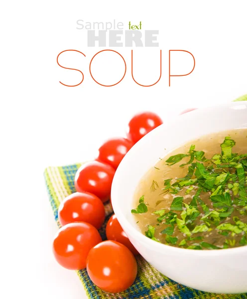Sopa de verduras Minestrone —  Fotos de Stock