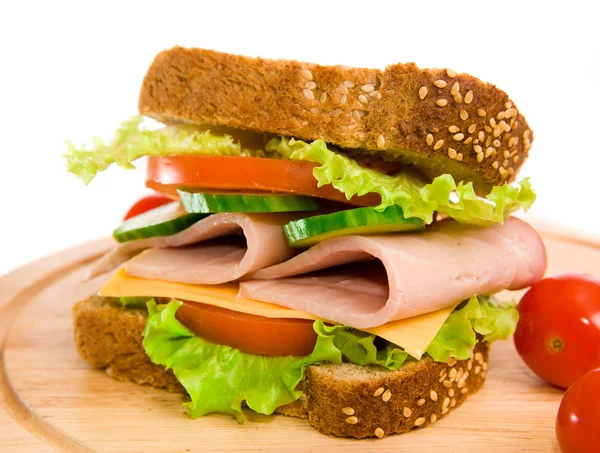 stock image Ham and cheese sandwich