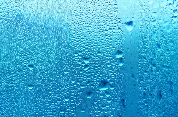 Texture de goutte d'eau bleue — Photo