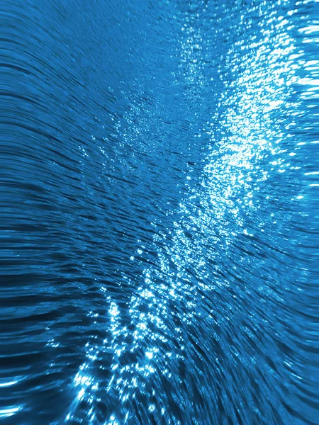 Latar belakang riak air biru — Stok Foto