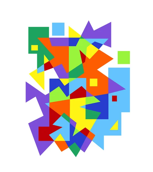 Abstrakt färgstarkt geometriskt mönster — Stockfoto