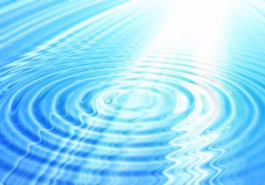 Abstract water background with rays of light clipart