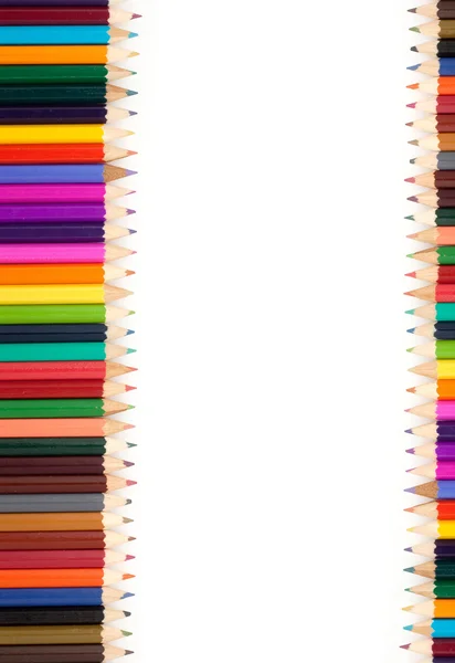 Sortiment barevných tužek — Stock fotografie