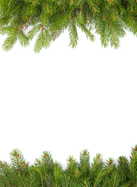 Karácsonyi zöld keret — Stock Fotó