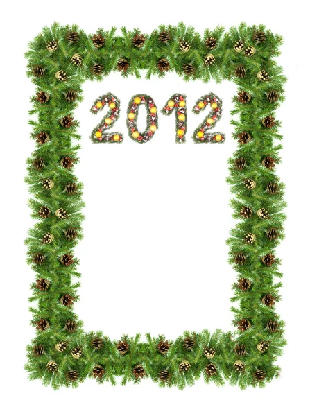 Cartão de Natal com uma ornamen de Natal — Fotografia de Stock