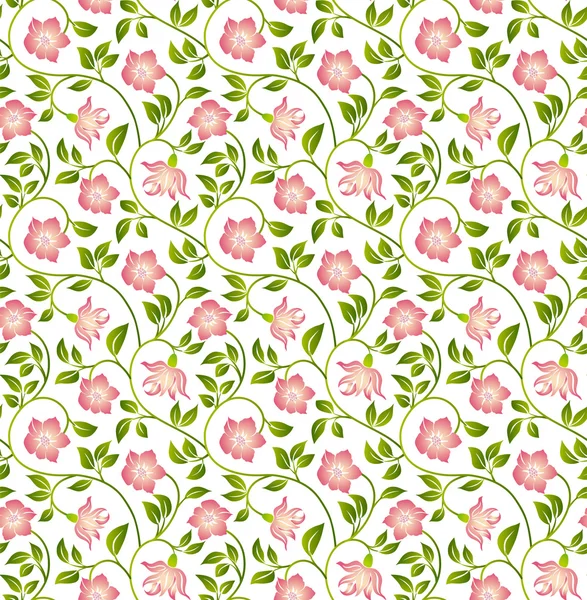 Floral seamless background. — Stock Vector