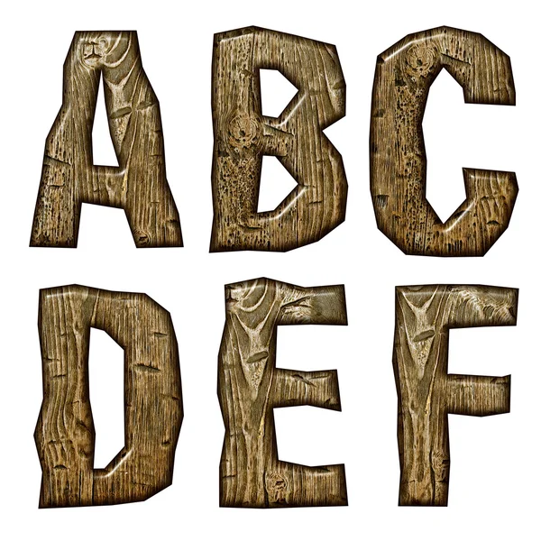 Alfabeto de madeira . — Fotografia de Stock