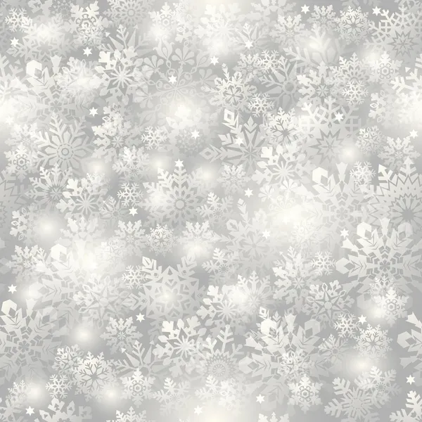 Snöflingor sömlös bakgrund. — Stockfoto