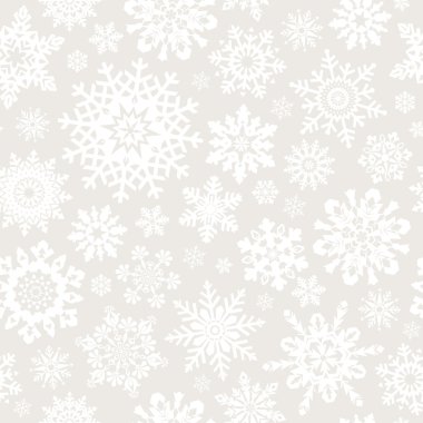 Seamless snowflakes pattern. clipart