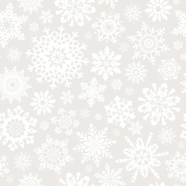 Sömlös snöflingor mönster. — Stock vektor