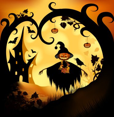 Halloween background clipart