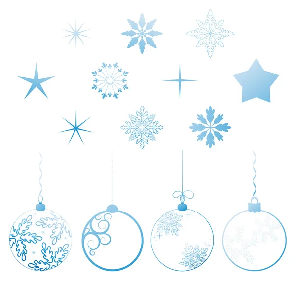 Collection vectorielle éléments de conception de Noël — Image vectorielle