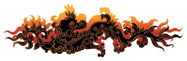 Black dragon clipart