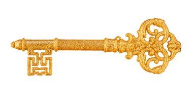 Gold key clipart