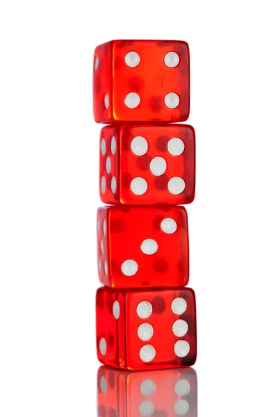 Classic red dice — Stock Photo, Image
