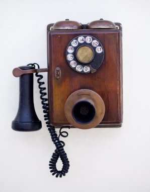 Retro phone clipart