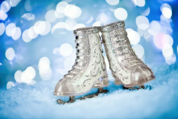 圣诞溜冰鞋 — 图库照片