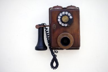 Retro phone clipart