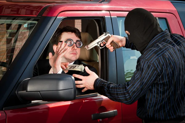 Robbery of the businessman — Stock Photo, Image
