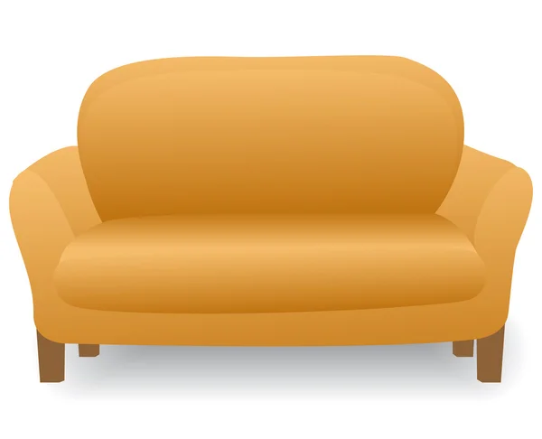 Sofá moderno confortável casa — Vetor de Stock