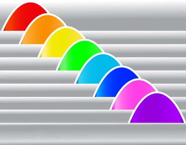 Set multicolored sticker — Stock Vector