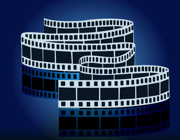 Κομμάτι ταινία ταινίες στην απεικόνιση των επιφανειών — Διανυσματικό Αρχείο