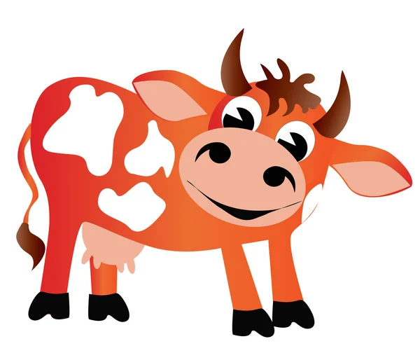 Merry cow insulated — Stock Vector