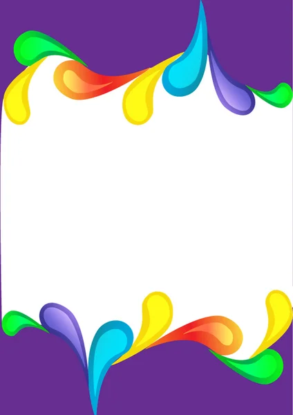 Violetten vertikalen Hintergrund mit Farbtropfen — Stockvektor