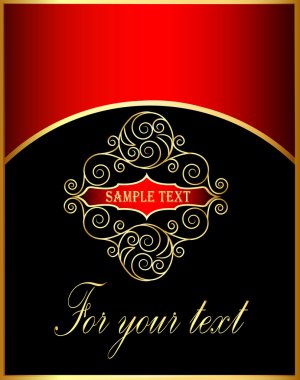 Sarmal gold(en) desenli Vintage etiket