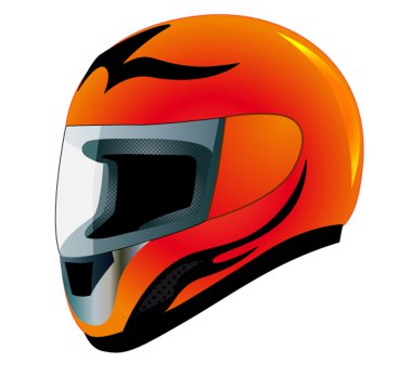 Send racing red insulated on white background clipart