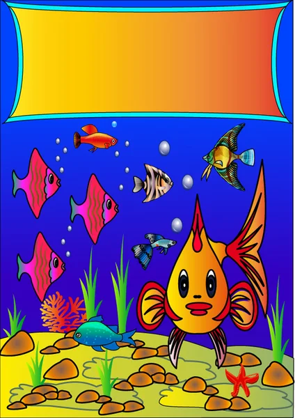 Illustration Cartoon Cute Freshwater Aquarium Fishes Stock Vector by  ©rubynurbaidi 315464012