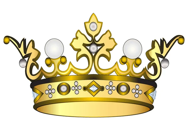 Arany királyi korona — Stock Vector