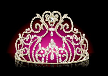 Diadem feminine with reflection clipart