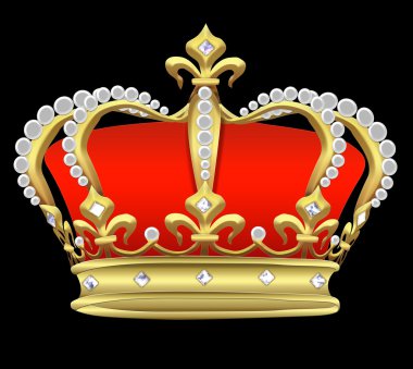Crown with pearls clipart