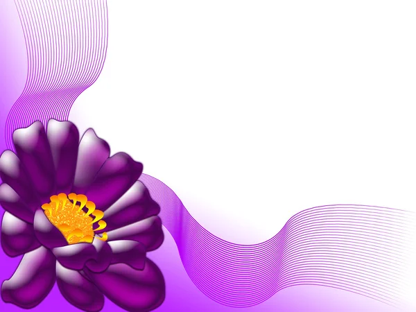 Die Blume mit dekorativem Element — Stockfoto